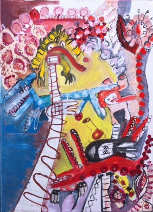 The siberian hunting party in Baba Jaga wonderland The siberian hunting party in Baba Jaga wonderland