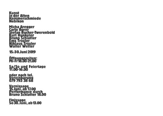 Kunst in der Alten Hammerschmiede Nebikon Kunst in der Alten Hammerschmiede Nebikon